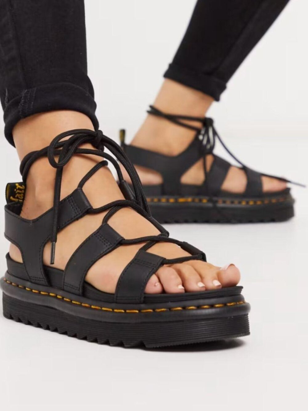 Dr Martens Nartilla Black Platform Sandals